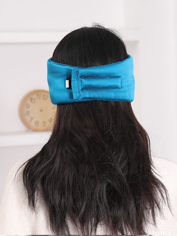 [Verde Acqua] SilkSilky-IT 19Momme Seta pura Eye Mask 003