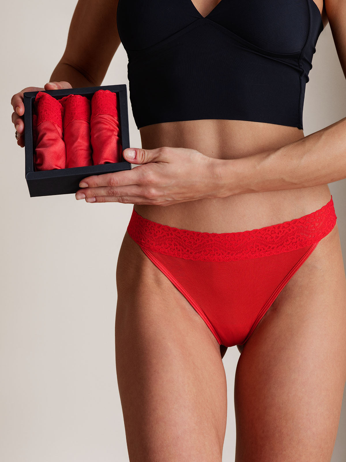 [Rosso] SilkSilky-IT Mutandine da donna 002