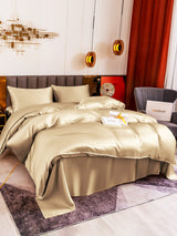 [Beige] SilkSilky-IT 19Momme Set di biancheria da letto 003