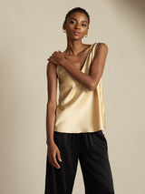 [Champagne] SilkSilky-IT Sleeveless V Neck Cami 007