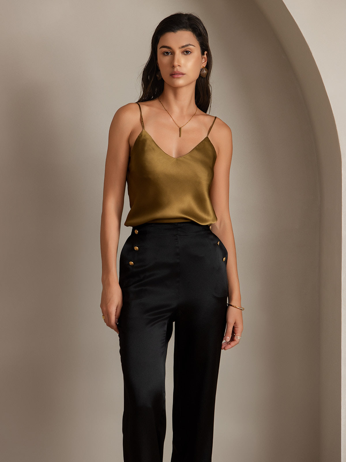 [Nero] SilkSilky-IT 19Momme Seta Womens Pants 006