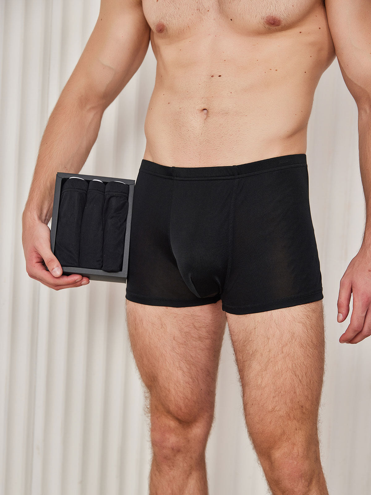 [Nero] SilkSilky-IT Maglia di seta Mens Underwear 001