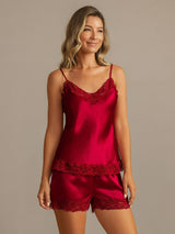 [Vino] SilkSilky-IT Sleeveless V Neck Set di Bretelle 004