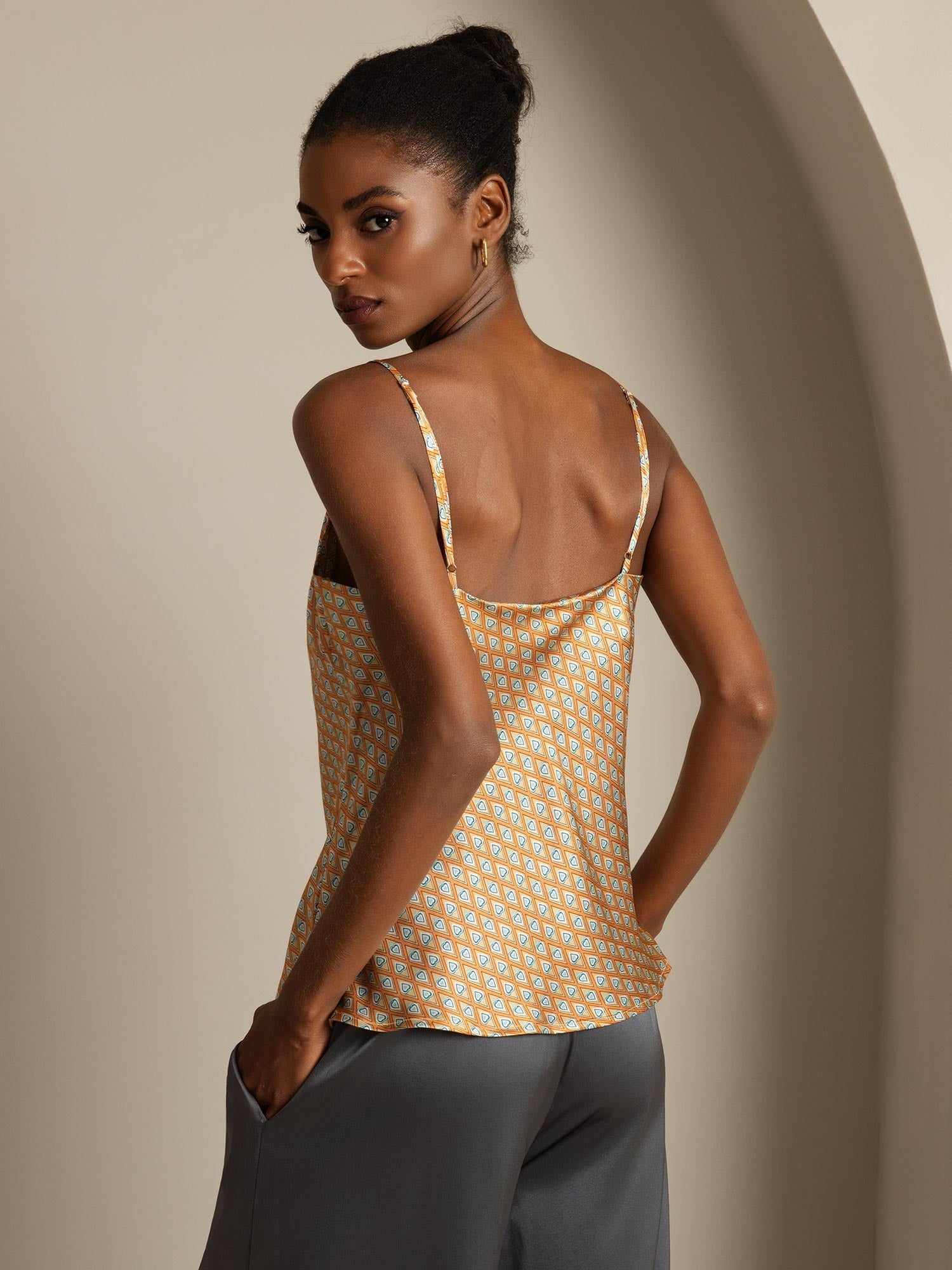 [Floral] SilkSilky-IT Seta pura Camisoles 002,