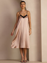 [Toscana] SilkSilky-IT V Neck Vestiti da donna 006