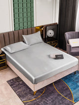 [Argento] SilkSilky-IT 25Momme Set di biancheria da letto 001