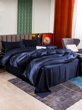 SilkSilky IT 25Momme Seta pura Bedding Set BluAcuro 002