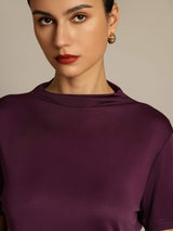 [Viola] SilkSilky-IT Short Sleeve Magliette donna 004