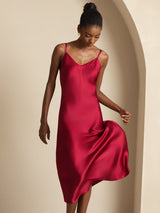 [Vino] SilkSilky-IT Sleeveless V Neck Vestiti da donna 007