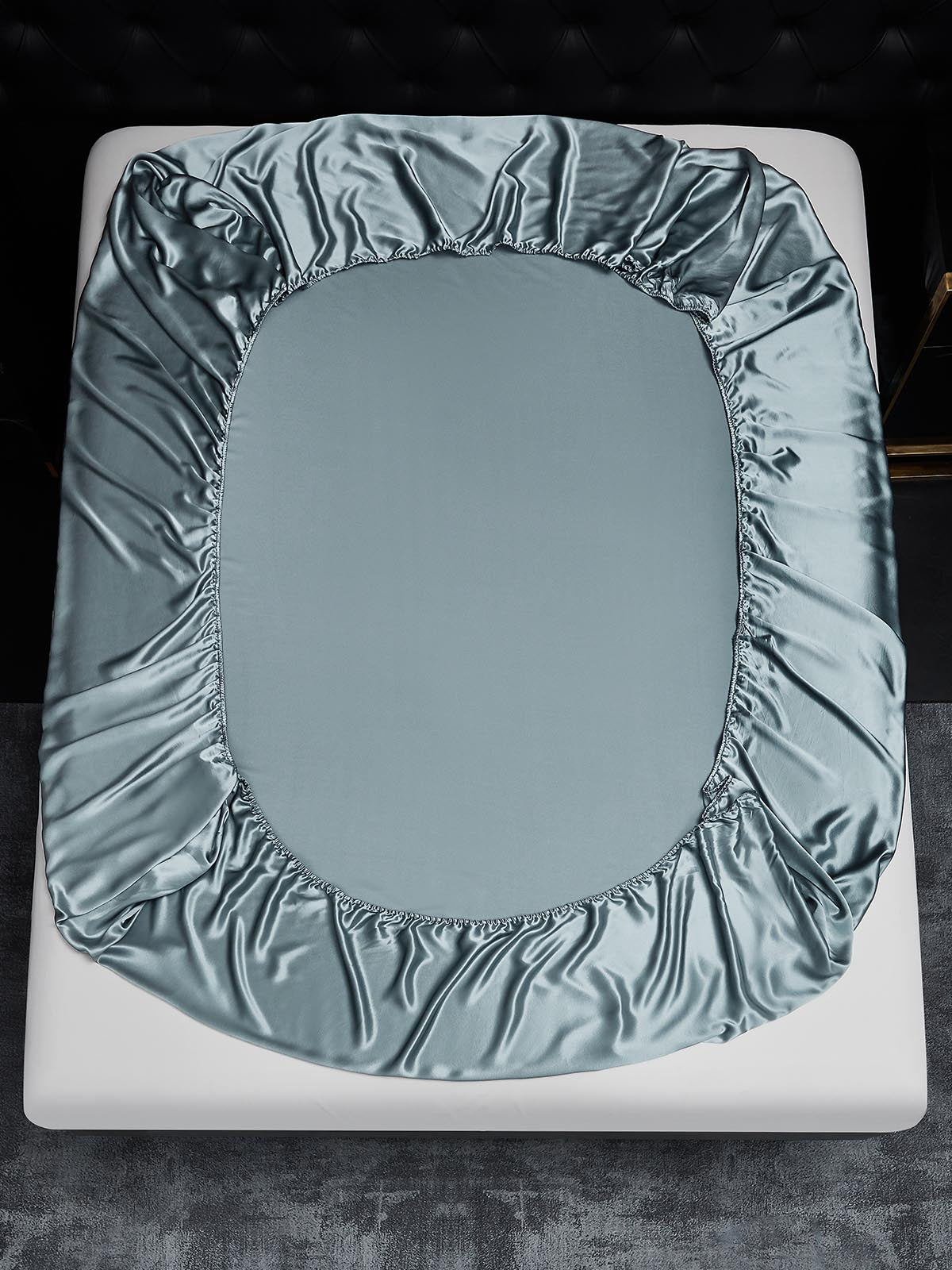 [Blu Grigiastro] SilkSilky-IT 22Momme Seta pura Sheet 003