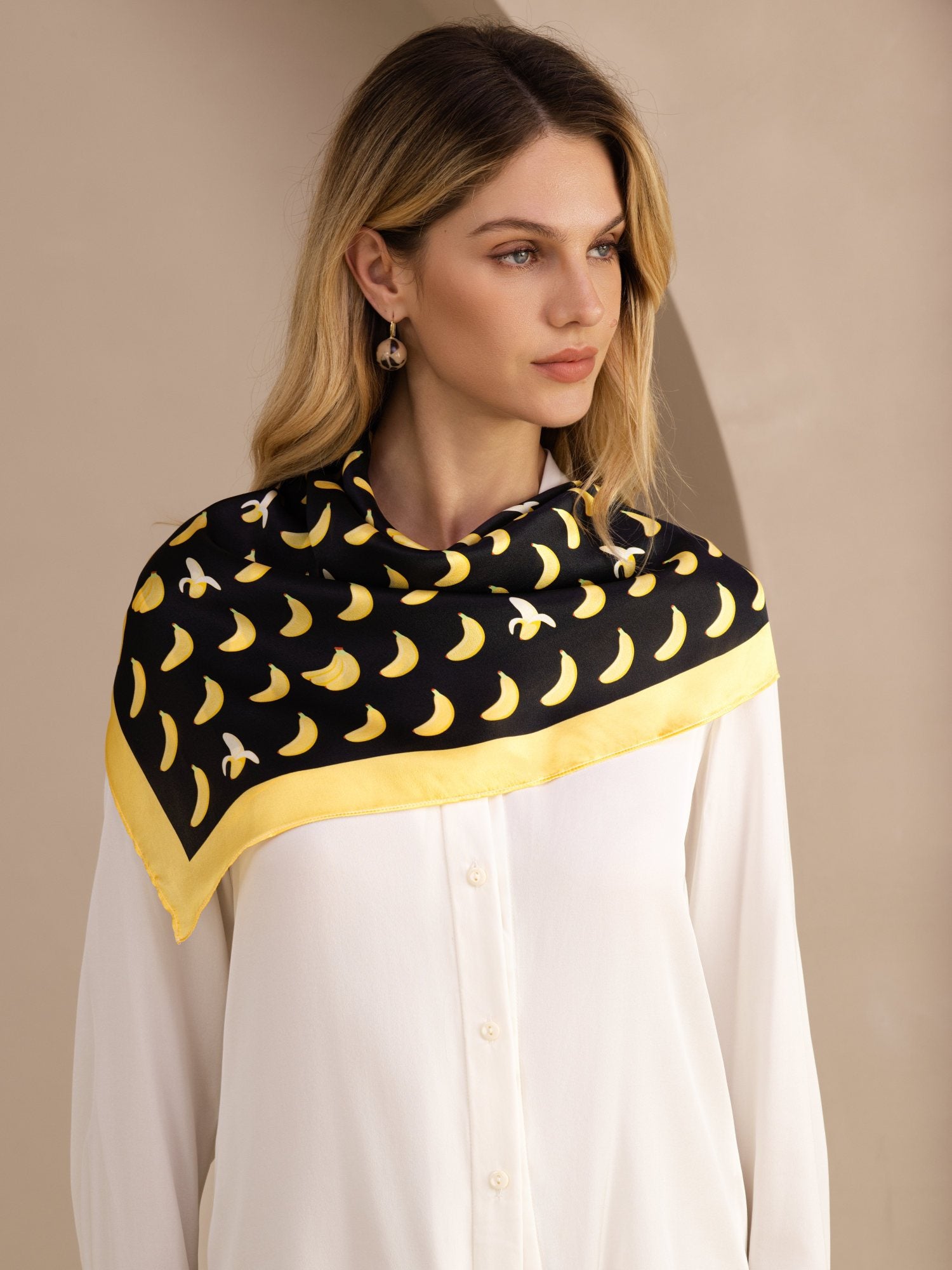 [Banana Nera] SilkSilky-IT Scarf 002
