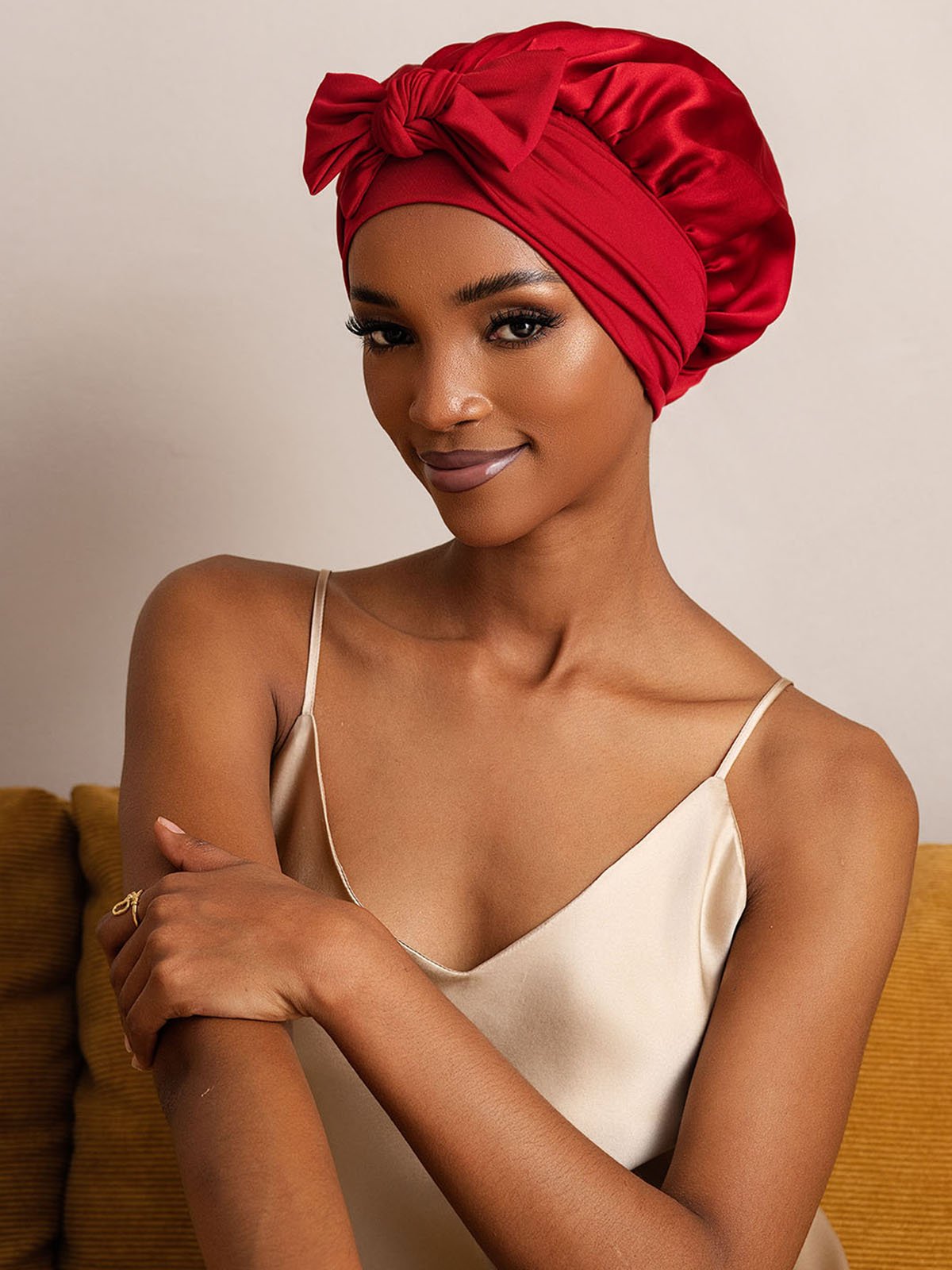 SilkSilky-IT Seta pura Sleep Cap Vino 001