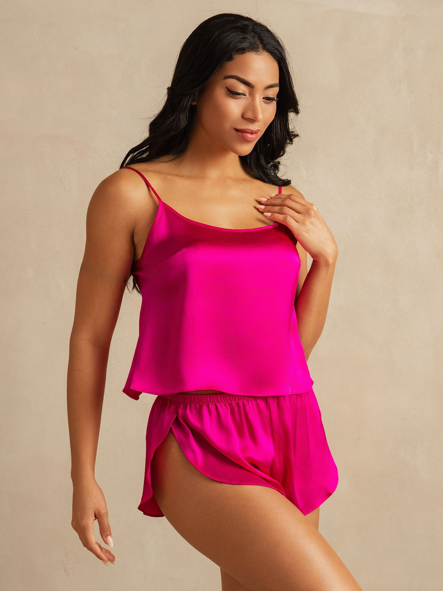 [Rosa Rossa] SilkSilky-IT Seta pura Camisole Set 003