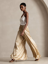 [Champagne] SilkSilky-IT 19Momme Seta Womens Pants 007