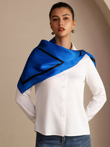 [Quadrato Blu] SilkSilky-IT Sciarpa 003