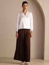 [Bianco] SilkSilky-IT Long Sleeve Blouse 007