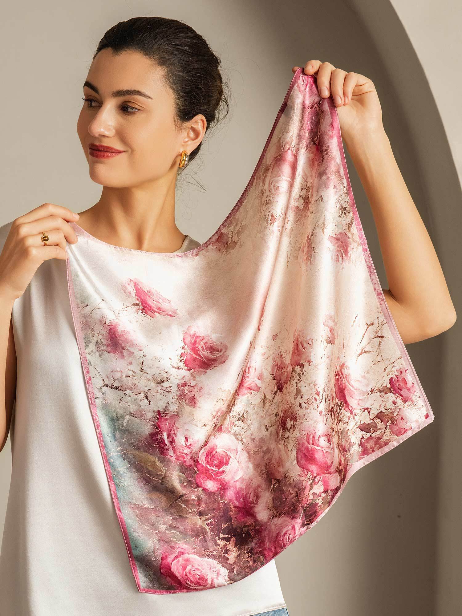 [P103] SilkSilky-IT Seta pura Scarf 002,