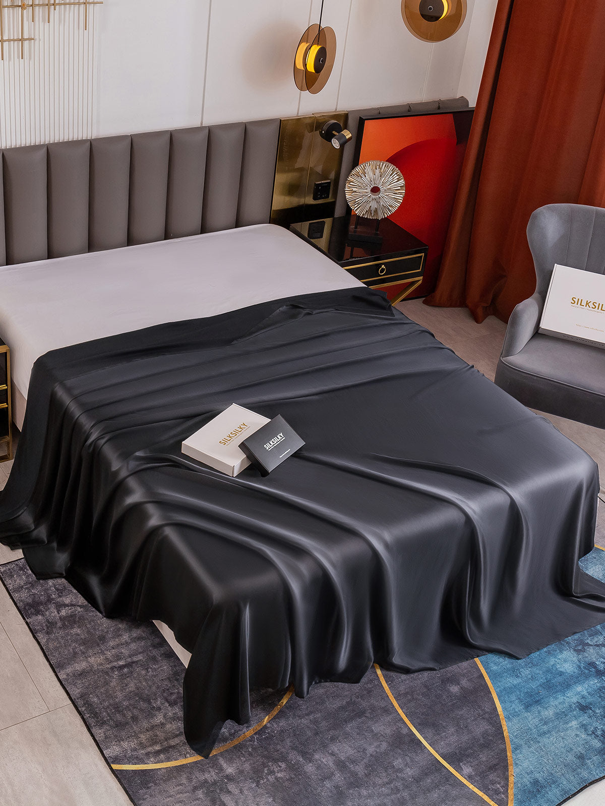 [Nero] SilkSilky-IT 19Momme Seta pura Sheet 001