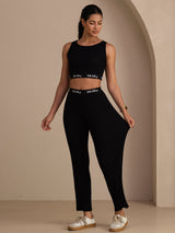 [Nero] SilkSilky-IT Sleeveless Crew Neck Women's Outfit Sets 006