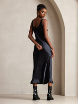 [Nero] SilkSilky-IT Sleeveless Vestiti da donna 002