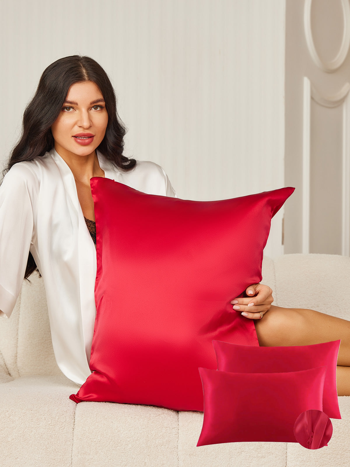 [Vino] SilkSilky-IT 22Momme Seta pura Pillowcase 006