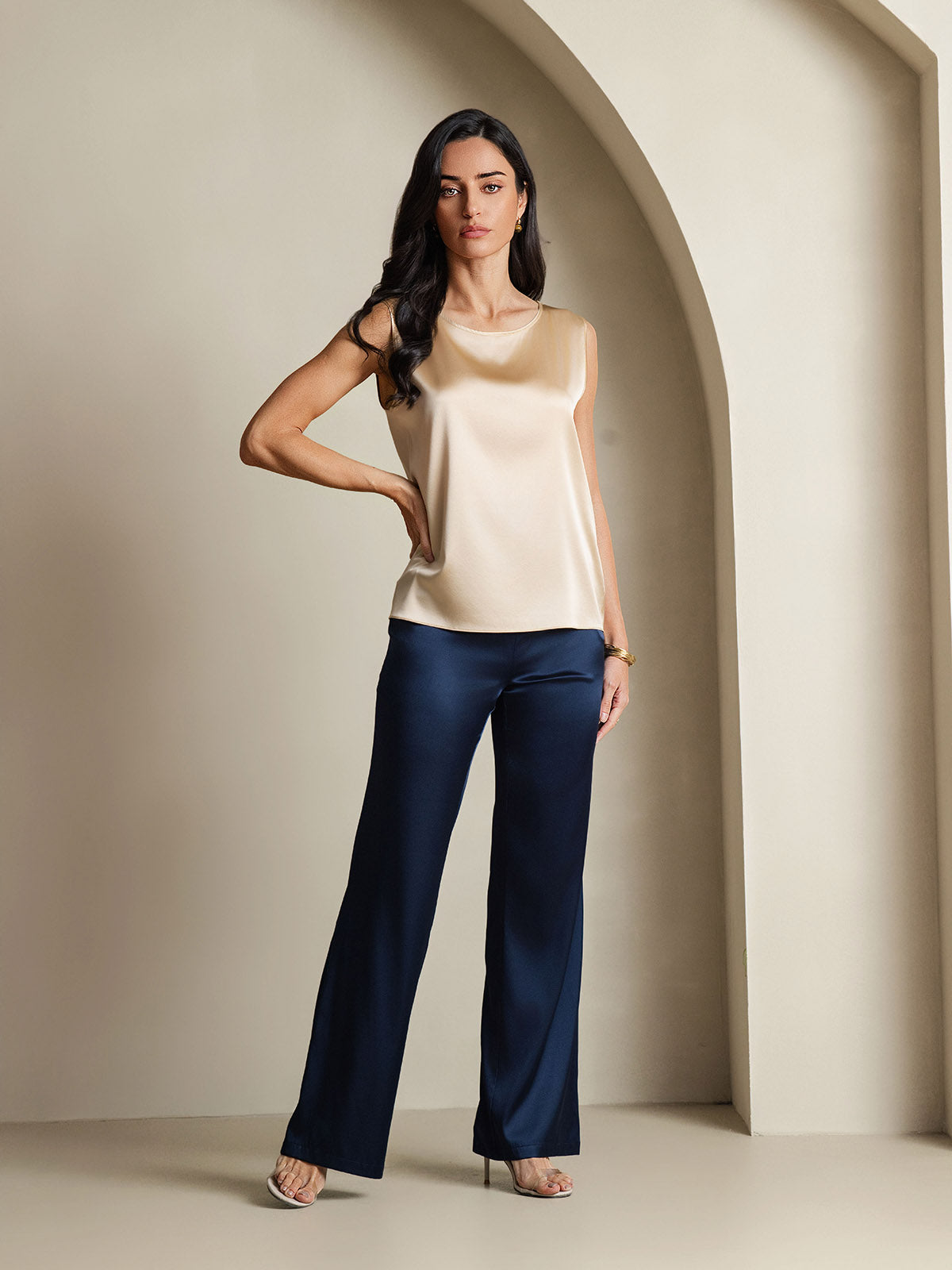 [Champagne] SilkSilky-IT 19Momme Seta Camisoles 008