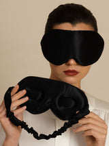 [Nero] SilkSilky-IT Mascherina da Notte 001