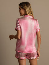 [Rosa] SilkSilky-IT Seta pura Womens Pajamas 002,