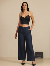 [Nero] SilkSilky-IT Spaghetti Strap V Neck Cami 006