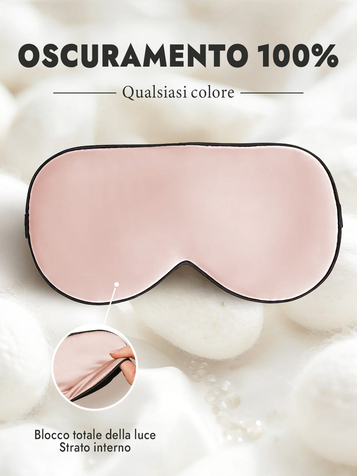 [Rosa] SilkSilky-IT Mascherina da Notte 001