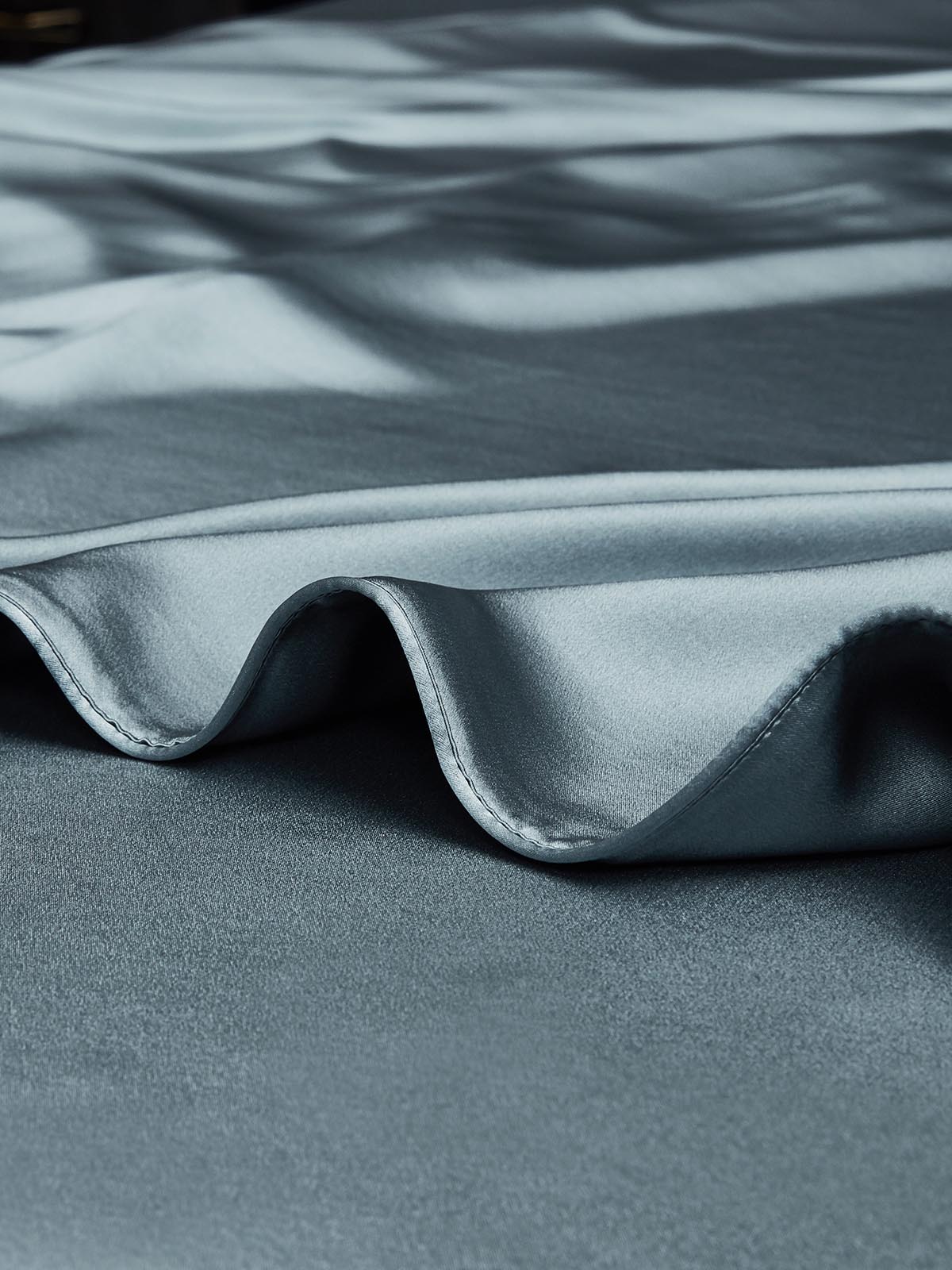 [Blu Grigiastro] SilkSilky-IT 22Momme Seta pura Duvet Cover 003