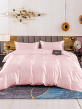 SilkSilky IT 19Momme Seta pura Bedding Set Rosa 002