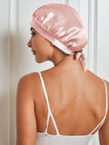 SilkSilky IT Seta pura Sleep Cap Rosa 009