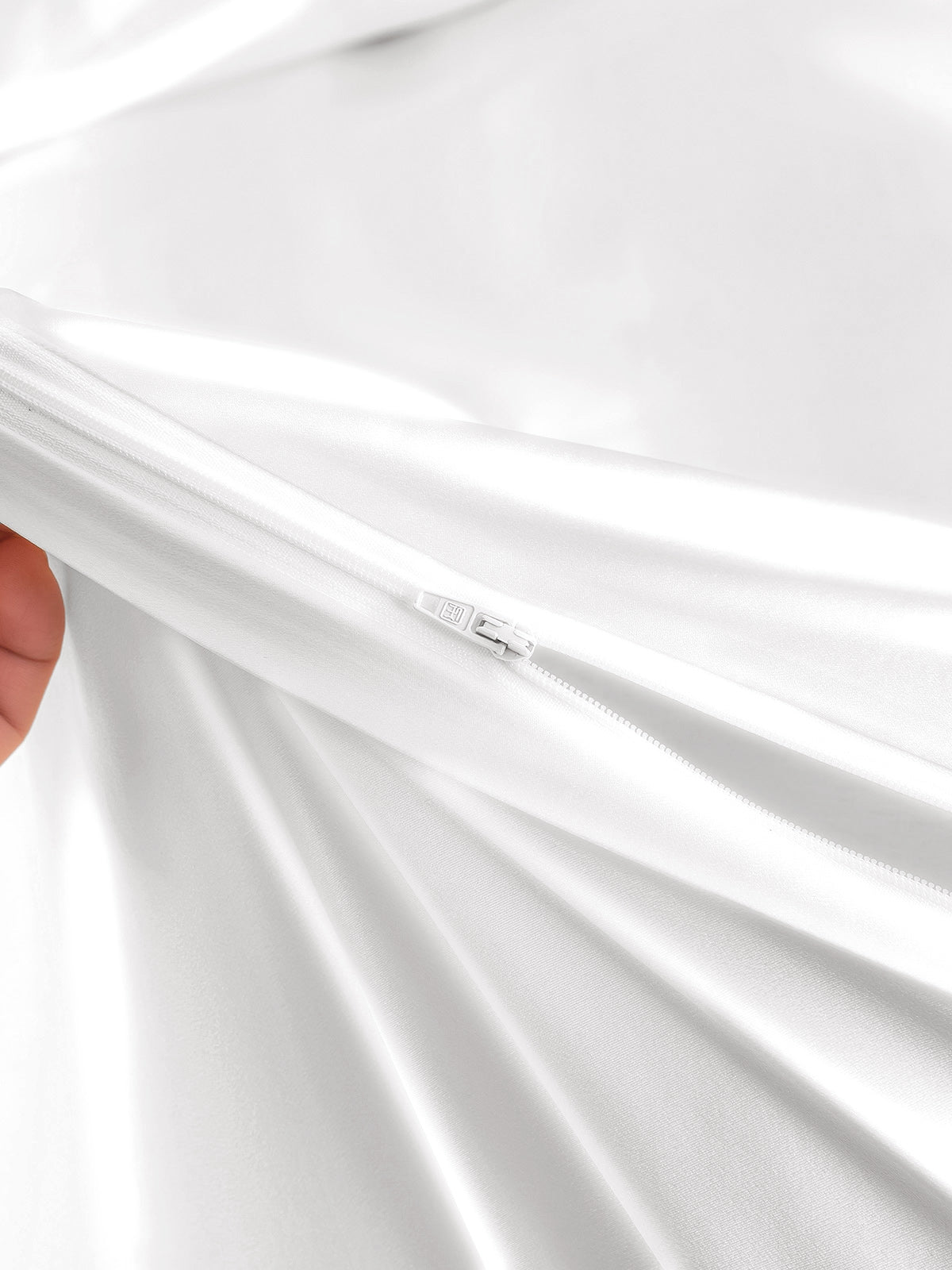 [Bianco] SilkSilky-IT 22Momme Seta pura Duvet Cover 005