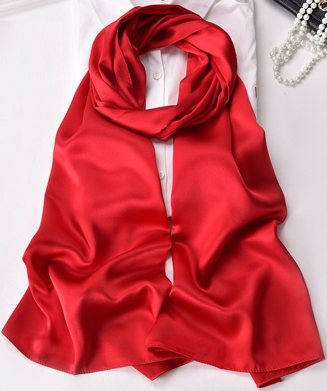 SilkSilky IT Seta pura Scarf Rosso 005