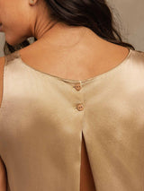 [Champagne] SilkSilky-IT Sleeveless Pigiami da donna 005