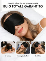 [Nero] SilkSilky-IT Mascherina da Notte 006