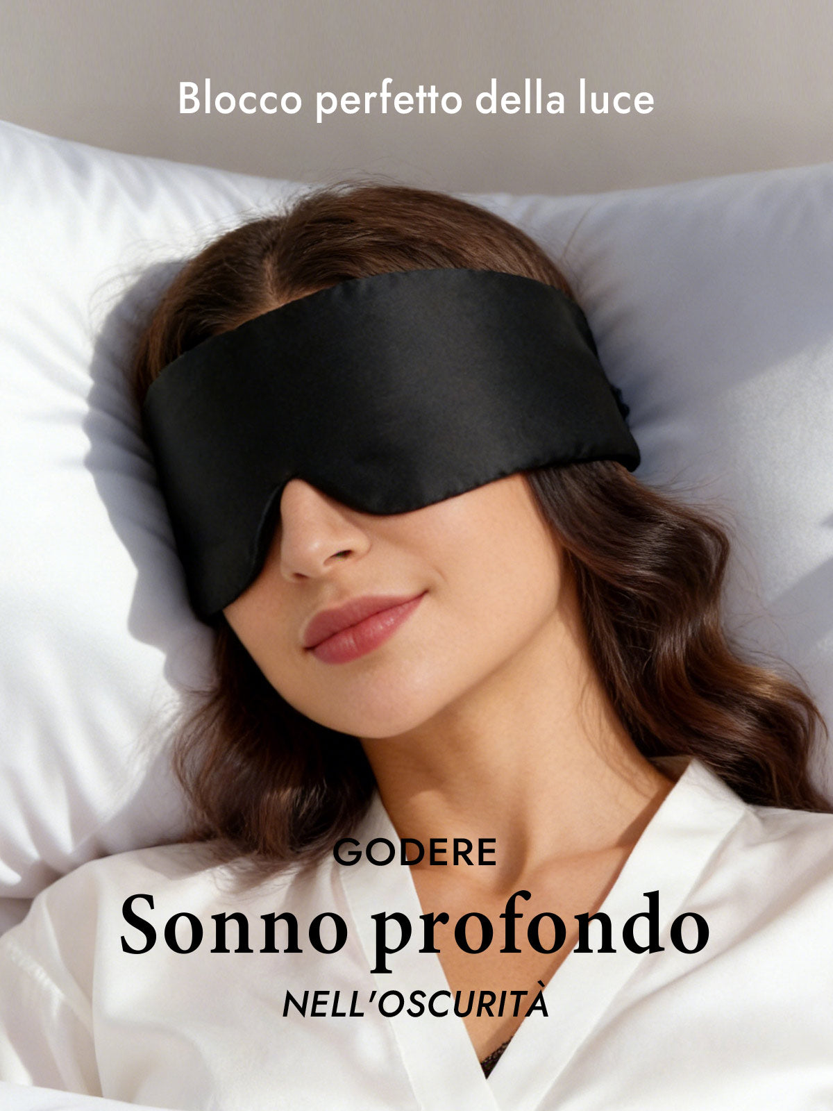 [Nero] SilkSilky-IT Mascherina da Notte 003
