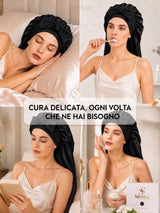 [Nero] SilkSilky-IT Cuffia di seta 006