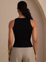 [Nero] SilkSilky-IT Sleeveless Deep V Neck Cami 002