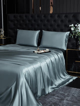[Blu Grigiastro] SilkSilky-IT 22Momme Seta pura Bedding Set 003,