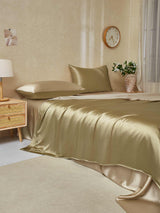 [Beige+Cachi] SilkSilky-IT 22Momme Set di biancheria da letto 003