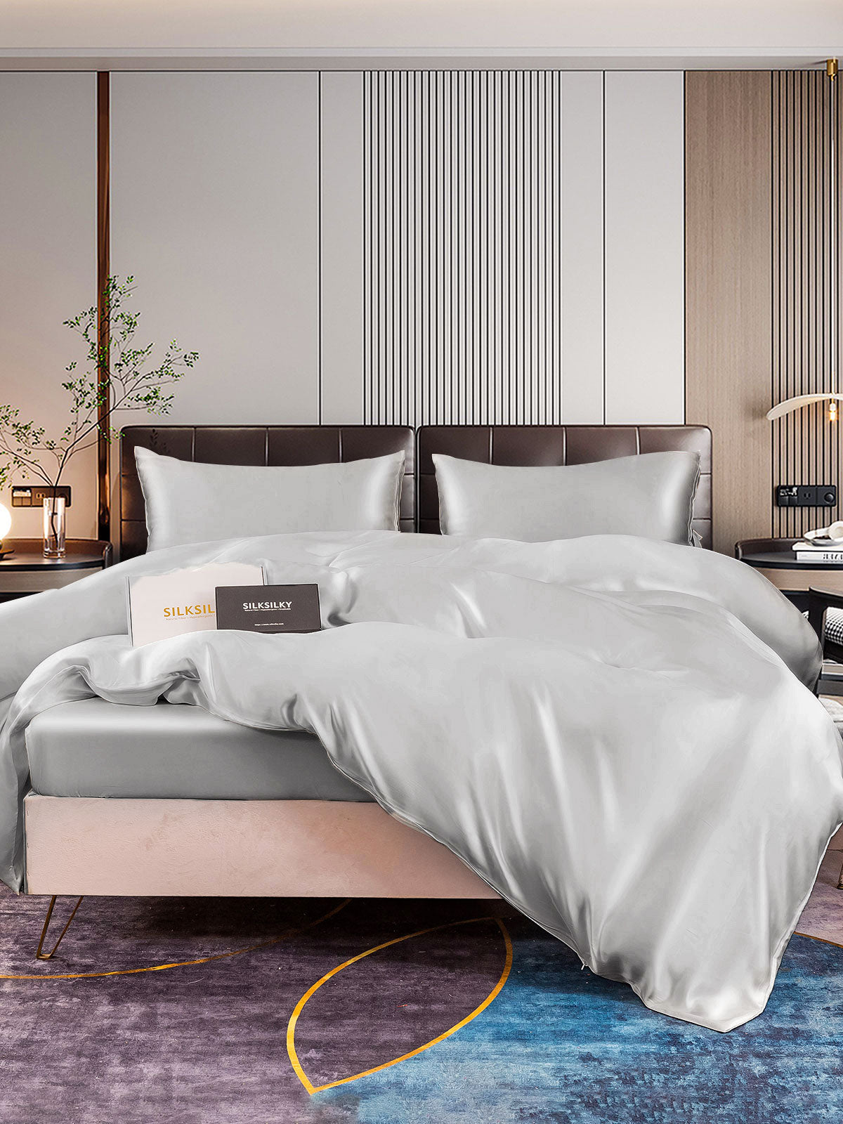 [Argento] SilkSilky-IT 22Momme Seta pura Bedding Set 003
