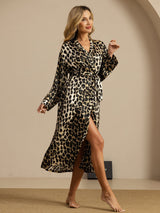 [Leopardo] SilkSilky-IT Manica lunga Vestaglia da donna 004