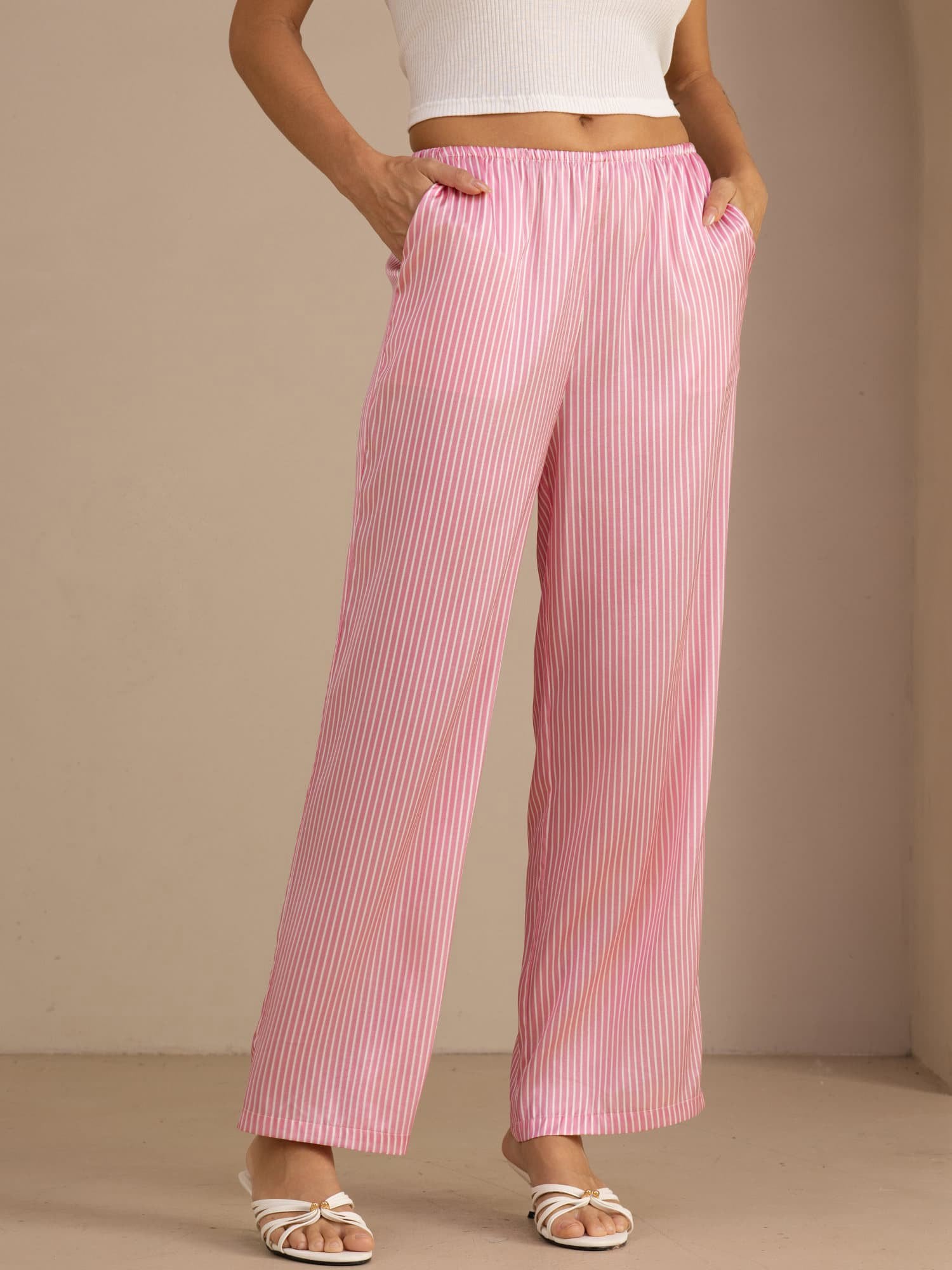[Riga Diplomatica Rosa] SilkSilky-IT Womens Pants 001