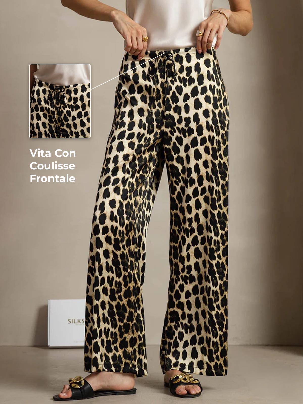 [Leopardo] SilkSilky-IT 19Momme Seta Womens Pants 002