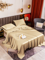 [Beige] SilkSilky-IT 19Momme Set di biancheria da letto 001