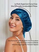 [Verde Acqua] SilkSilky-IT Cuffia di seta 003