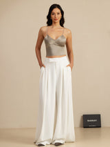 [Cachi] SilkSilky-IT Spaghetti Strap V Neck Cami 008