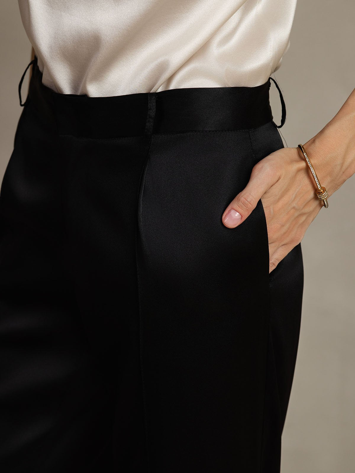 [Nero] SilkSilky-IT 19Momme Seta Womens Pants 004